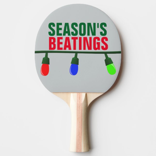 Pala De Ping Pong Navidades divertidos, golpizas de temporada (Anverso)