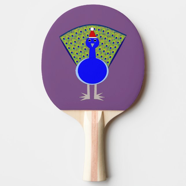 Pala De Ping Pong Navidades divertidos Peacock (Anverso)