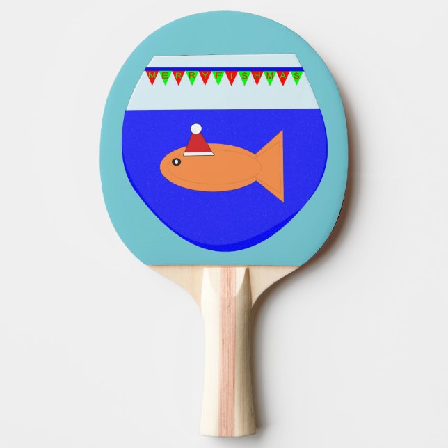 Pala De Ping Pong Navidades Fiesta Goldfish Personalizado Ping Pong  (Anverso)