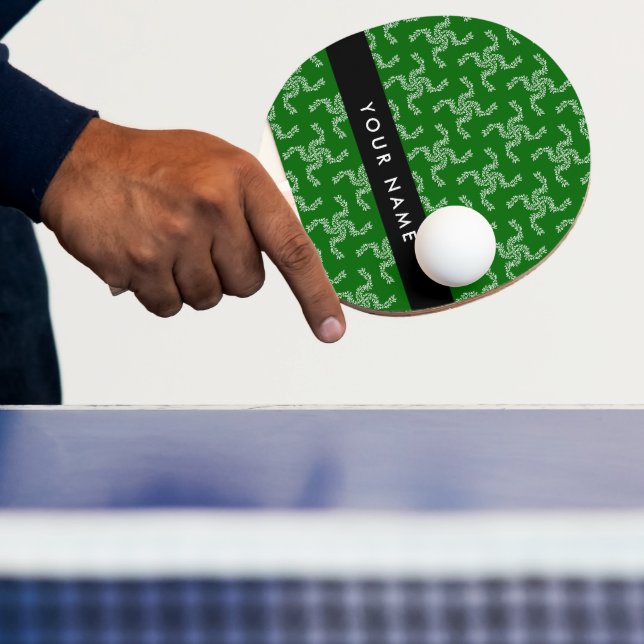 Pala De Ping Pong Navidades Garland, Green, Your name, Personalize (in situ)