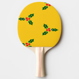 Pala De Ping Pong Navidades holly on naranja