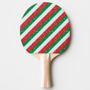 Pala De Ping Pong Navidades Navidad Navidad Alegría festiva verde bl