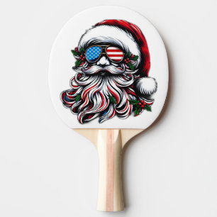 Pala De Ping Pong Navidades patrióticos/estadounidenses
