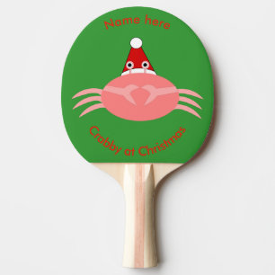 Pala De Ping Pong Navidades Personalizado cangrejo Ping Pong Paddle
