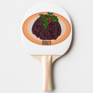 Pala De Ping Pong Navidades pudding personalizado ilustracion