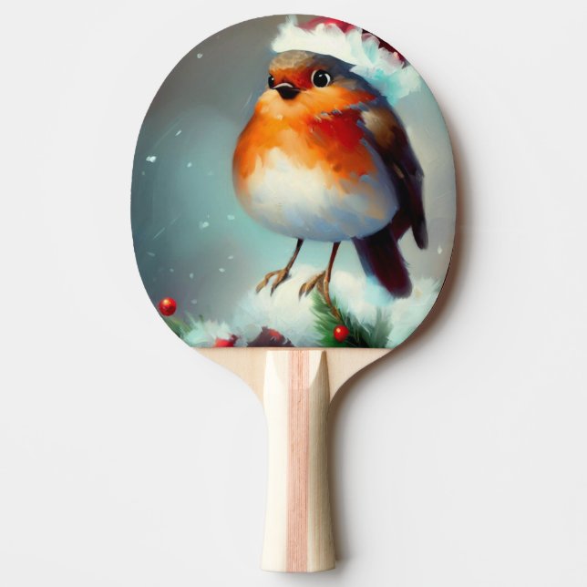 Pala De Ping Pong Navidades Robin (1) (Anverso)