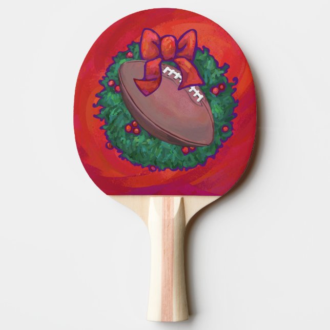 Pala De Ping Pong Navidades rojaron el fútbol en rojo (Reverso)
