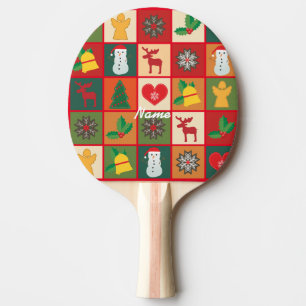 Pala De Ping Pong Navidades Símbolos Medley Art Thunder_Cove
