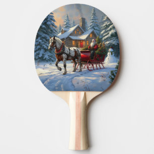 Pala De Ping Pong Navidades Sleigh Santa