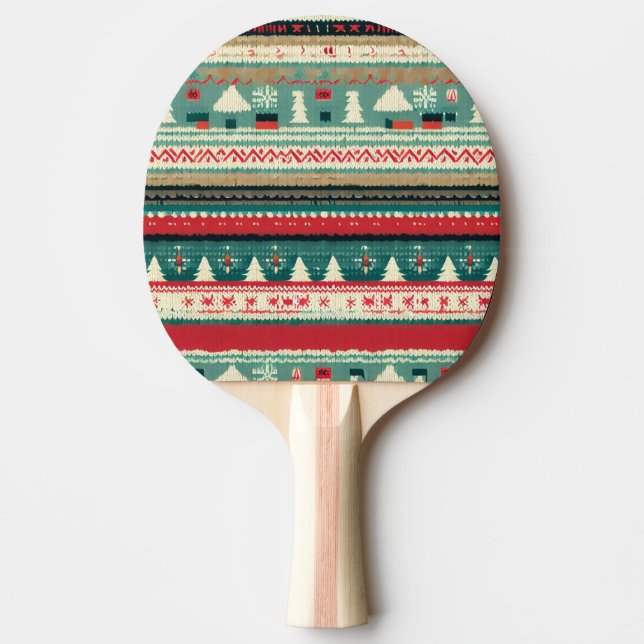 Pala De Ping Pong Navidades Suéter Feo (3) (Anverso)