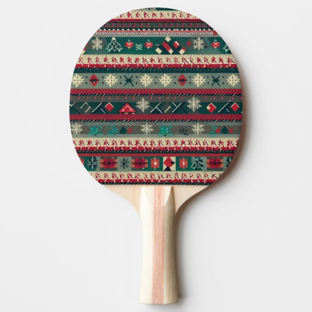 Pala De Ping Pong Navidades Suéter Feo (4) (Anverso)