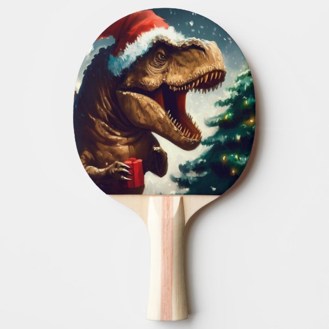 Pala De Ping Pong Navidades T-Rex (1) (Anverso)