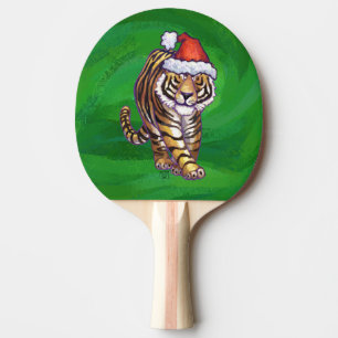 Pala De Ping Pong Navidades Tigres En Verde