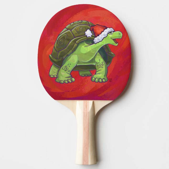 Pala De Ping Pong Navidades Tortoise En Rojo (Anverso)
