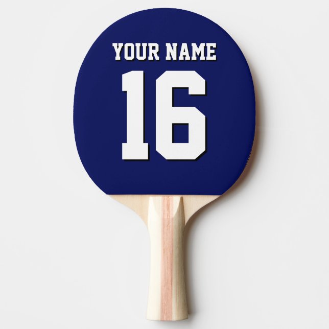 Pala De Ping Pong Navy Blue Sports Jersey (Anverso)