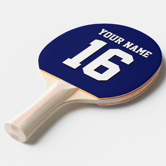 Pala De Ping Pong Navy Blue Sports Jersey (Ángulo frontal)