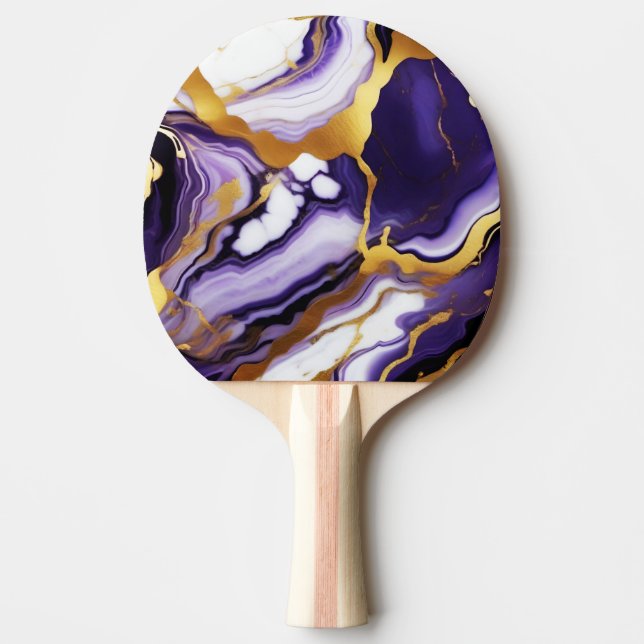 Pala De Ping Pong Negrita Moda de oro morado de moda (Anverso)