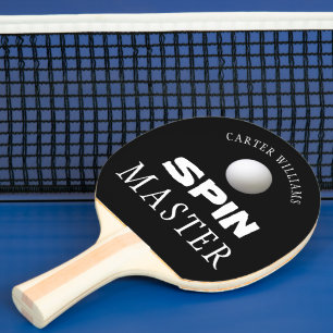 Pala De Ping Pong Negro editable personalizado SPIN MASTER