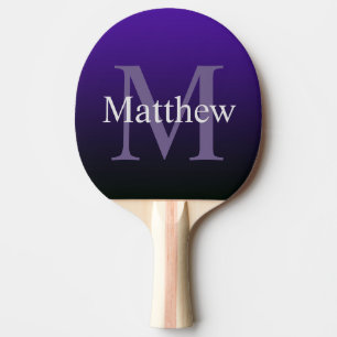 Pala De Ping Pong Negro morado personalizado