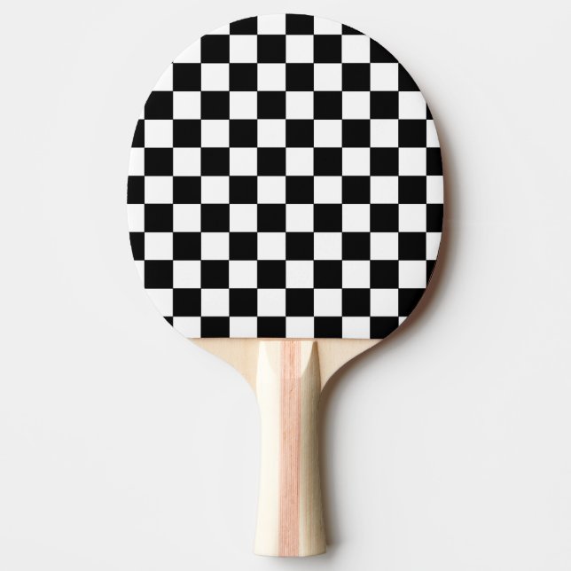 Pala De Ping Pong Negro y blanco controlado (Anverso)