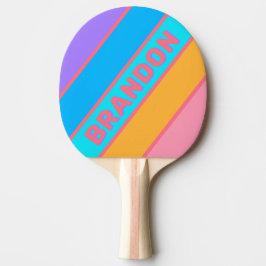 Pala De Ping Pong Neon Sunrise 800 negrita con nombre