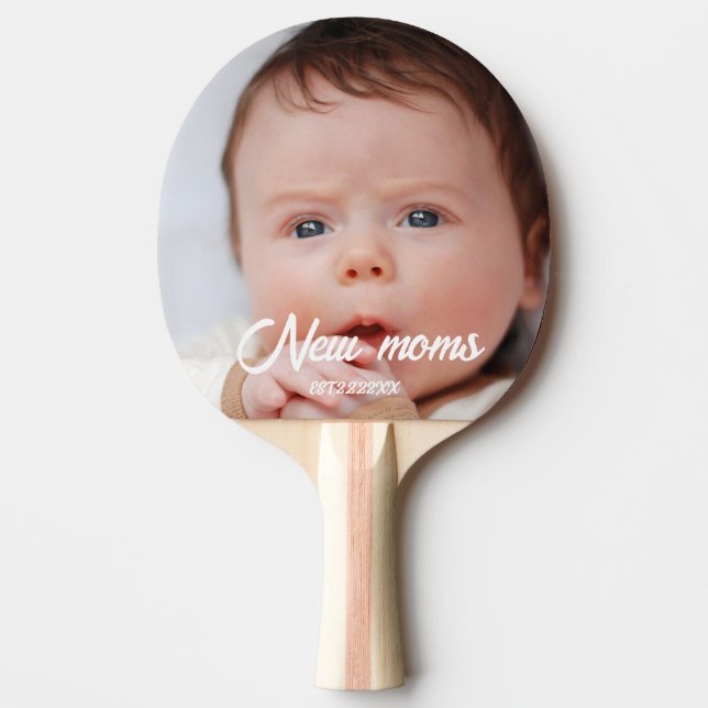 Pala De Ping Pong New moms custom baby photo (Anverso)