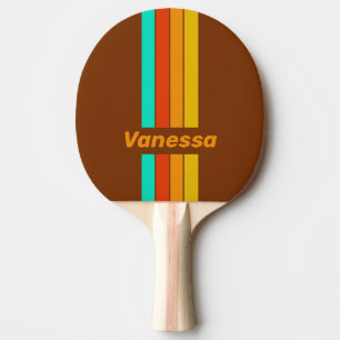 Pala De Ping Pong Niebla del suelo forestal con franja marcada con n