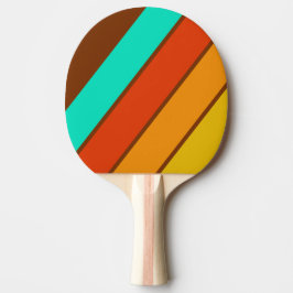 Pala De Ping Pong Niebla del suelo forestal negrita a rayas