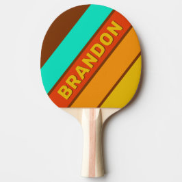 Pala De Ping Pong Niebla del suelo forestal negrita con nombre