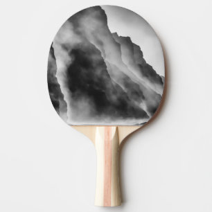 Pala De Ping Pong Niebla sobre las rocas