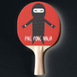 Pala De Ping Pong Ninja Funny Personalizado Smack Talk Divertido<br><div class="desc">Ninja Ping Pong Paddle - Prueba tus movimientos ninja con esta paleta. un accesorio divertido para tu juego de ping pong.</div>