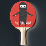 Pala De Ping Pong Ninja Funny Personalizado Smack Talk Divertido<br><div class="desc">Ninja Ping Pong Paddle - Prueba tus movimientos ninja con esta paleta. un accesorio divertido para tu juego de ping pong.</div>