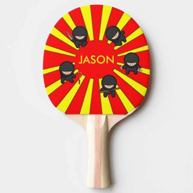 Pala De Ping Pong Ninjas lindo (Anverso)