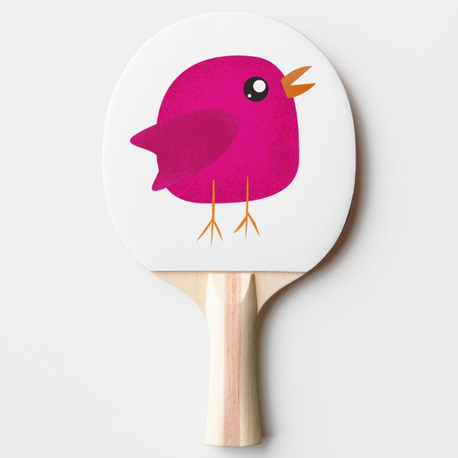 Pala De Ping Pong Niños adorables pájaros (Anverso)