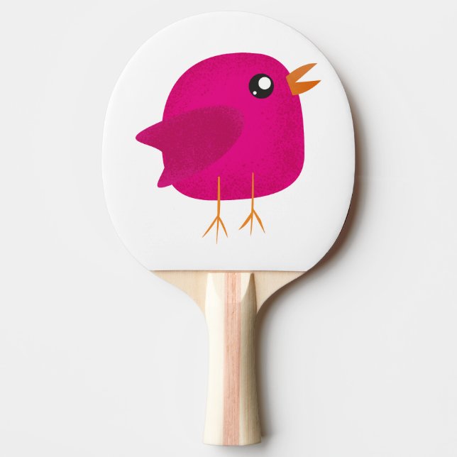Pala De Ping Pong Niños adorables pájaros (Anverso)