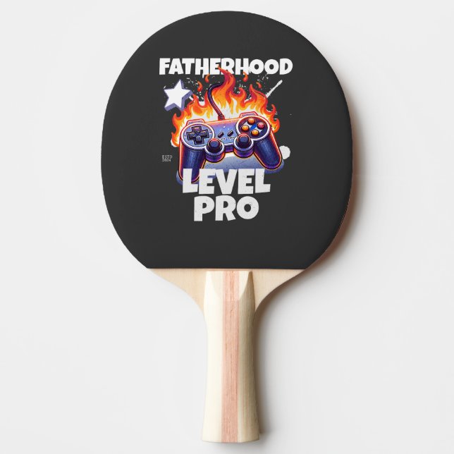 Pala De Ping Pong Nivel de paternidad para juegos (Anverso)