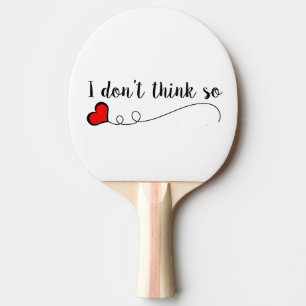 Pala De Ping Pong No creo que el corazón de doodle