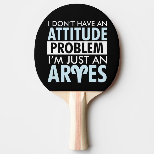 Pala De Ping Pong No tengo un Aries de Actitud (Anverso)