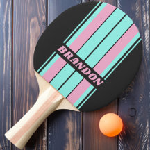 Noche Retro Tablón Prismático Rayas con Nombre