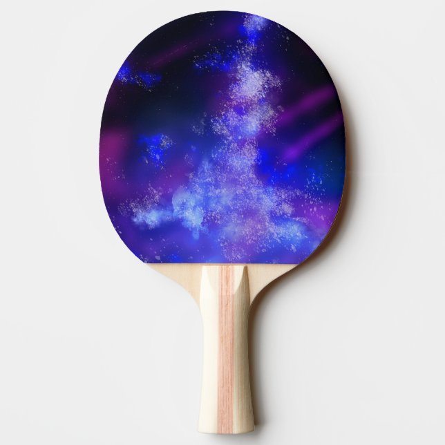 Pala De Ping Pong Nocturna cielo azul zafiro Ping Pong Paddle (Reverso)