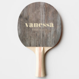 Pala De Ping Pong Nombre clásico minimalista moderno de tablones des