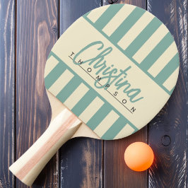 Pala De Ping Pong Nombre de Arrecife Acuático con Rayas de Caramelo 