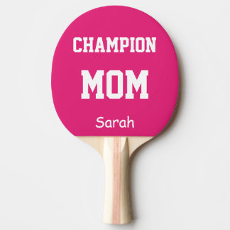 Pala De Ping Pong Nombre de campeón de mamá personalizado