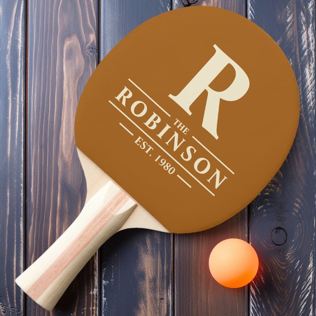 Pala De Ping Pong Nombre de familia y arena quemada inicial (Subido por el creador)