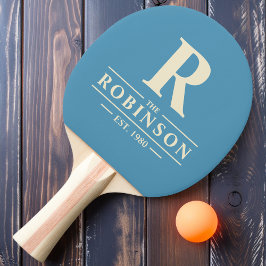 Pala De Ping Pong Nombre de familia y guión inicial de Aqua