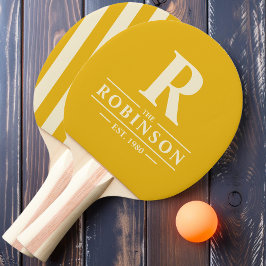 Pala De Ping Pong Nombre de la familia y Giro inicial de polo giraso