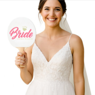 Pala De Ping Pong Nombre de novia personalizado moderno con diamante