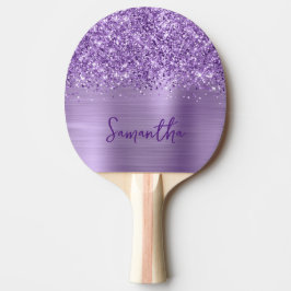 Pala De Ping Pong Nombre de púrpura real de Glam Purpurinoso
