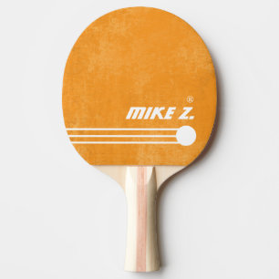 Pala De Ping Pong Nombre del jugador - Color naranja envejecido