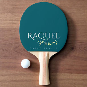 Pala De Ping Pong Nombre del jugador de tenis de mesa